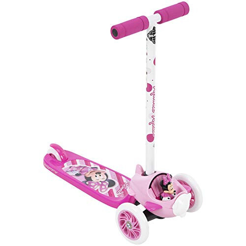 Huffy Disney Minnie Mouse Toddler Scooter, Ideal for Ages 3+, 3 Wheels, Wide Pink Deck with Minnie Mouse Graphics, Easy-Balance Scooter, Durable, Safe and Comfortable - 11