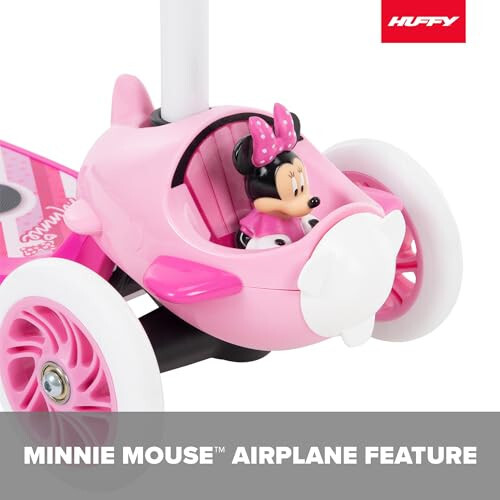 Huffy Disney Minnie Mouse Toddler Scooter, Ideal for Ages 3+, 3 Wheels, Wide Pink Deck with Minnie Mouse Graphics, Easy-Balance Scooter, Durable, Safe and Comfortable - 3