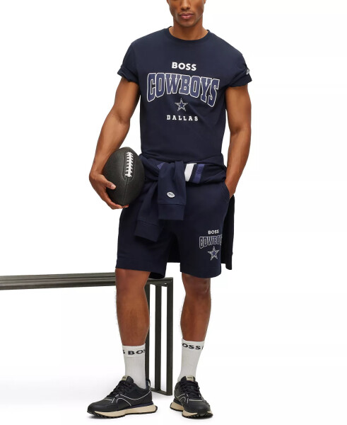 Hugo Boss x NFL Erkaklar T-shirt Kollektsiyasi Dallas Cowboys - Ko'k - 4