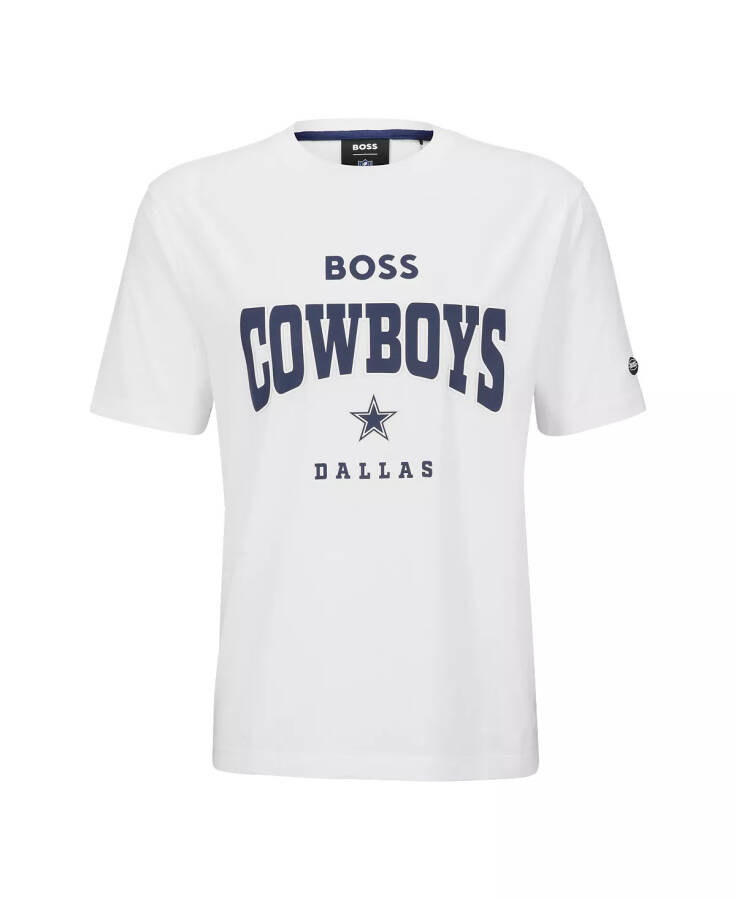 Hugo Boss x NFL Erkek T-shirt Koleksiyonu Dallas Cowboys - Beyaz - 3