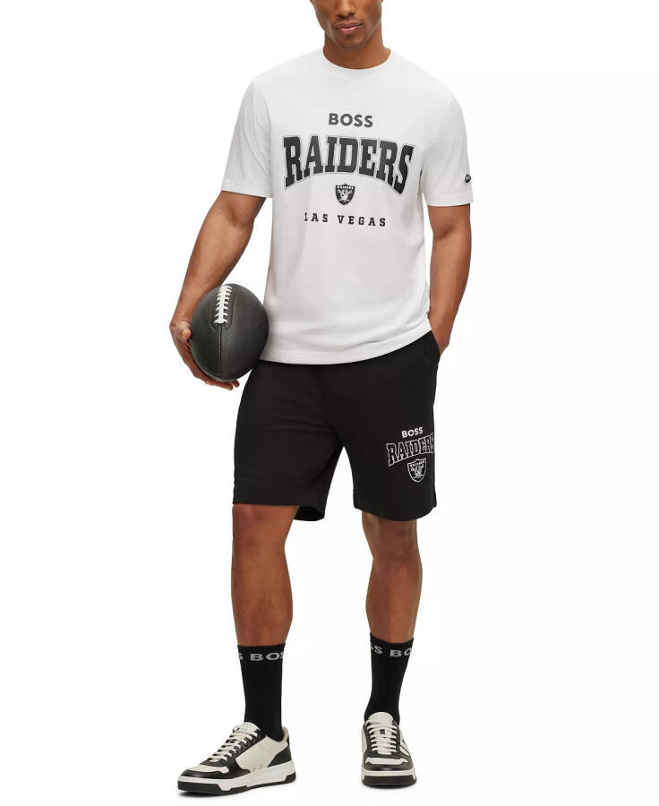 Hugo Boss x NFL Erkek Tişört Koleksiyonu Las Vegas Raiders - Beyaz - 4