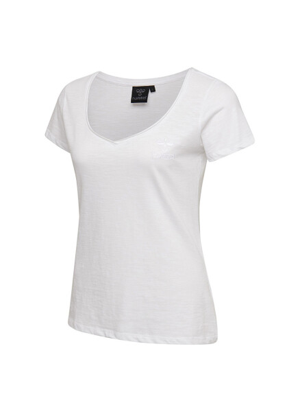 Hummel ALMA T-SHIRT S/S TEE Oq Ayollar uchun futbolka - 2