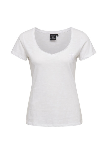 Hummel ALMA T-SHIRT S/S TEE White Women's T-Shirt - 5