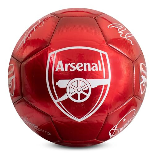 Hy-Pro Officially Licensed Classic Signature Football | Metallic, Size 5, Training, Match, Merchandise, Collectible for Kids and Adults - 1