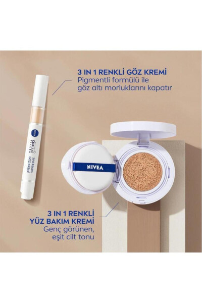 Hyaluron Cellular Filler 3'ü 1 Arada Renkli Açık Ton Göz Bakım Kremi 4ml, Göz Altı Kapatıcısı - 7