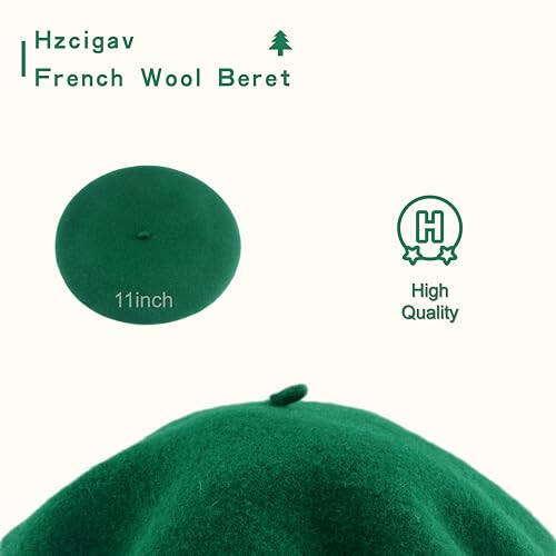 Hzcigav French Wool Beret Hats for Women and Girls, Vintage, Stylish Colorful Knit Warm hat, Women's Beret - 16