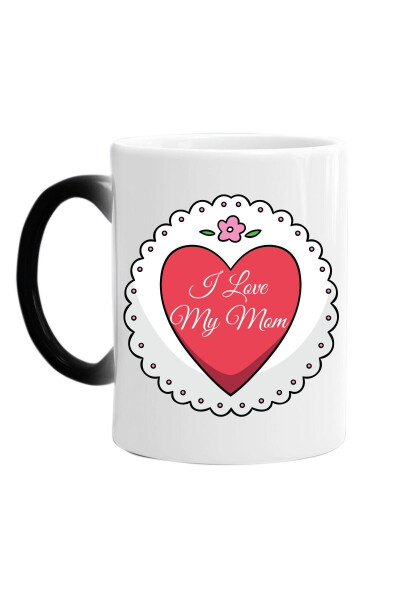 I Love My Mom Printed Coffee Mug Special Print (Single) Porcelain - 1