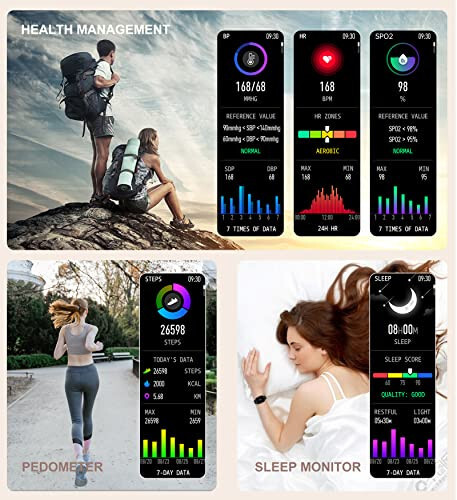 Iaret Ayollar uchun Aqlli Soat (Qo'ng'iroq Qabul Qilish / Terish), Android va iOS Telefonlari uchun Suv o'tkazmaydigan Aqlli Soat, Fitness Tracker, 1.7