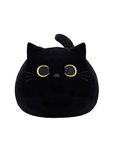 iBccly Black Cat Plush Toy: Soft, Stuffed Animal Pillow, Baby Sofa Decoration, Cat-shaped Design - 1