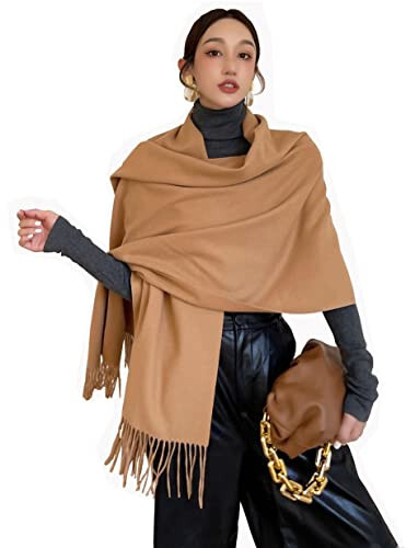 iCuviy Large Soft Scarves Pashmina Shawls & Wraps for Women Cashmere Feel Women's Scarves - 44