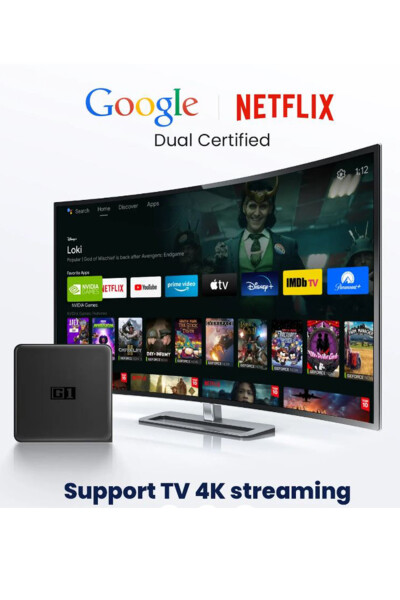 Игровая консоль G1 Android 11 Netflix 4K с сертификацией Google Dolby Vision HDR10+ 4G 32G WiFi6 - 3