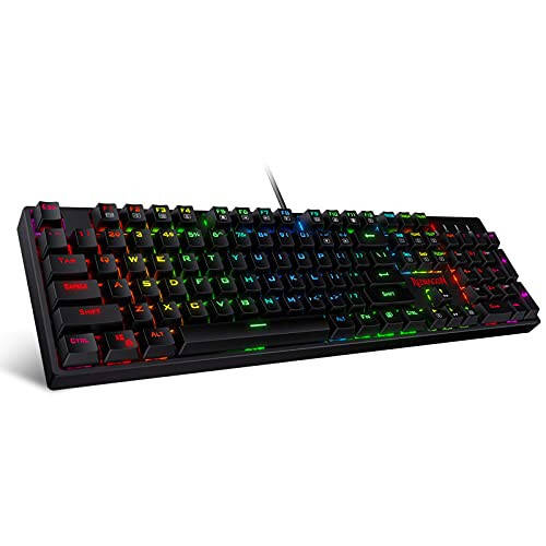 Игровая механическая клавиатура Redragon K582 SURARA с RGB-подсветкой, 104 клавишами, линейными и тихими красными переключателями - 1