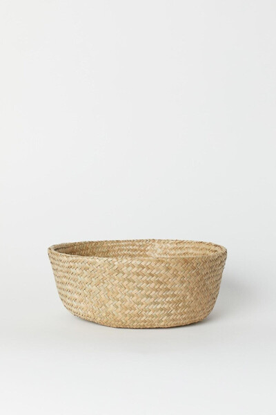 Ikeanatural Large Foldable Wicker Basket / Planter 35x32cm - 11