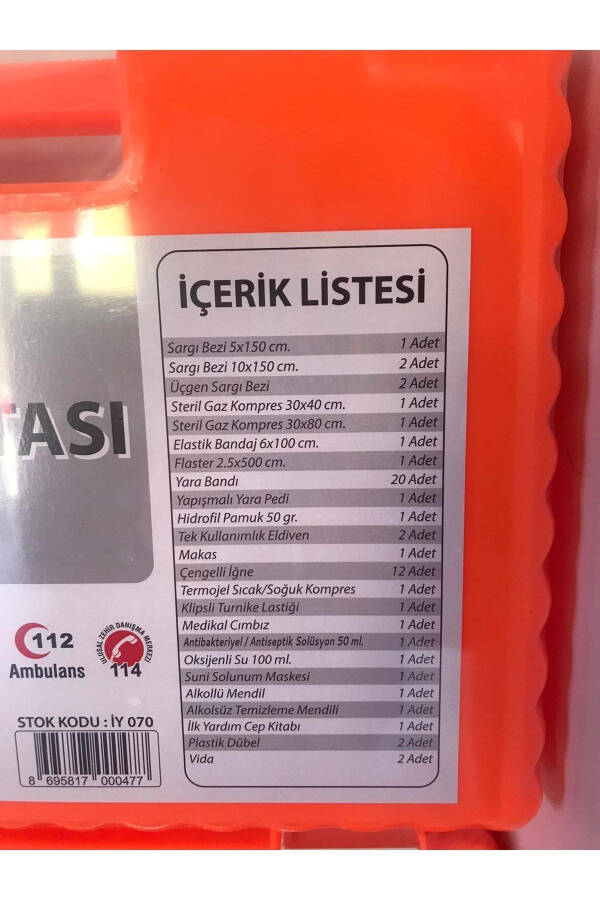 İlk Yardım Çantası, Ecza Dolabı - 2