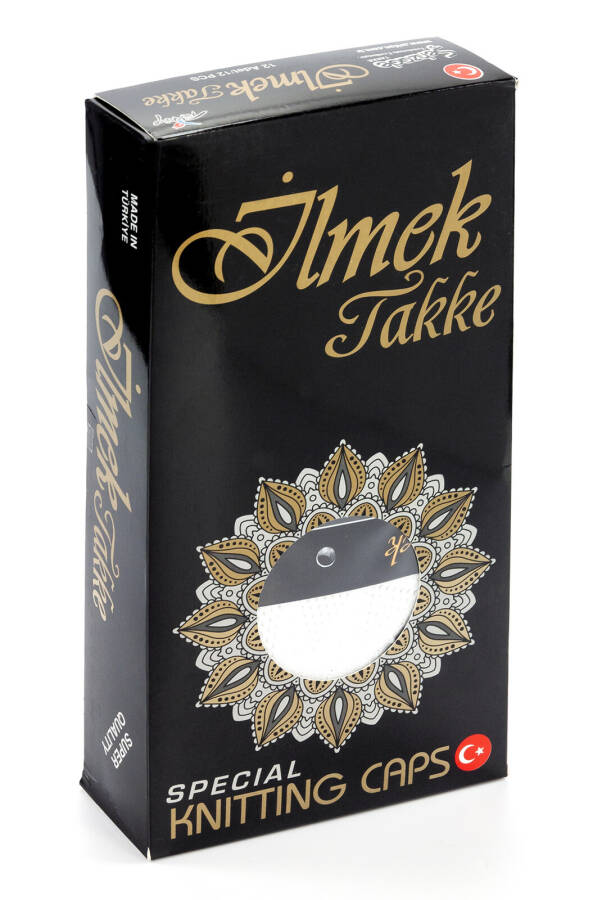 İlmek Dantel Örme Namaz Takkesi - Beyaz - 4