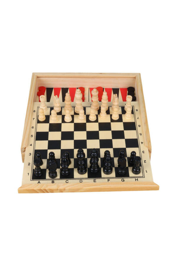 Imported Wooden Five-Game Set (chess, checkers, backgammon, K.brother, S.test) - 4