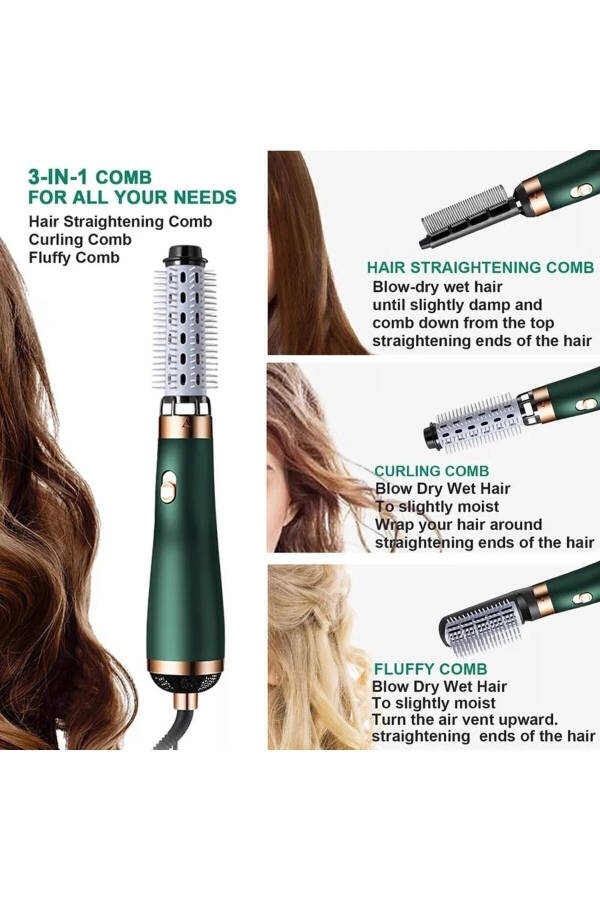 Importer Guaranteed 3-Head Hair Styler and Hair Straightener Blow Brush 220 Degrees 220 - - 3