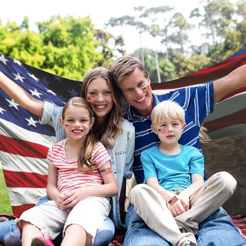 Independence Day Patriotic Blanket, 4th of July American Eagle Flag Super Soft 60