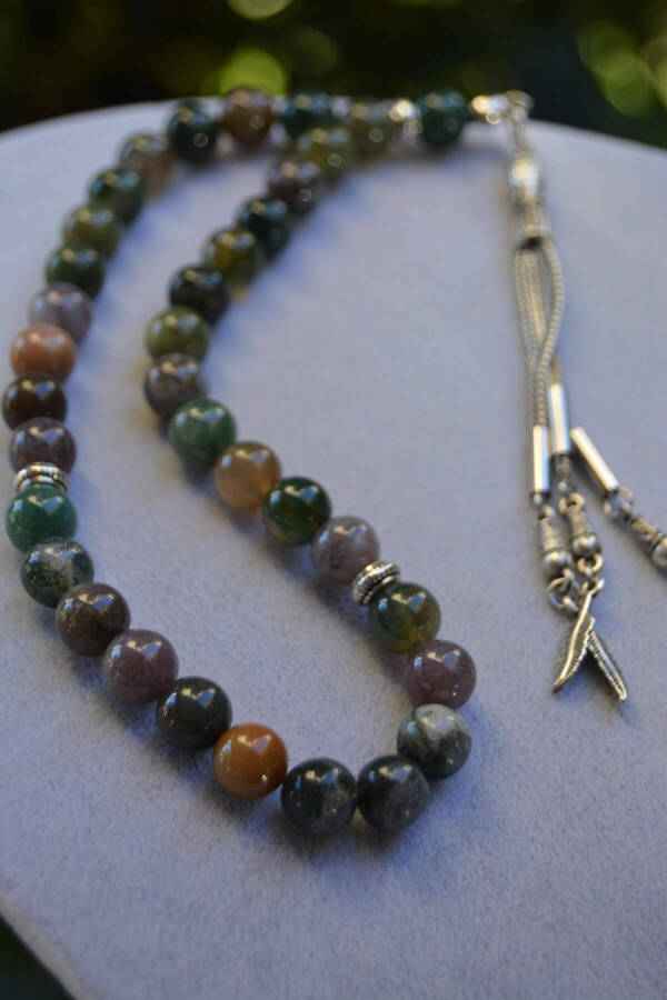 Indian Agate Natural Stone Rosary - 1