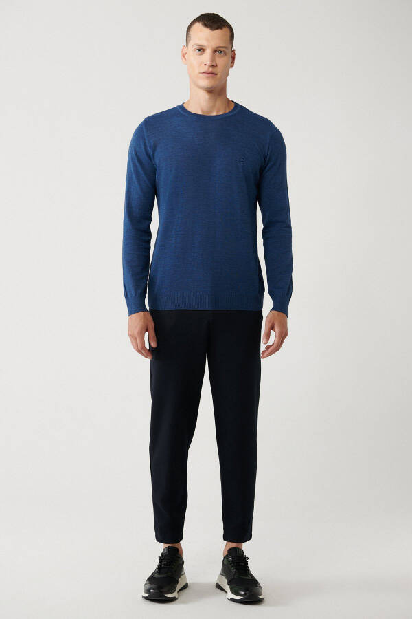 Indigo Knit Sweater (Crew Neck) - 5