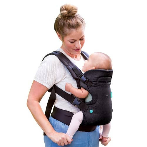 Infantino Flip 4-in-1 Carrier - Ergonomic for Newborns and Older Babies 8-32 lbs - 31