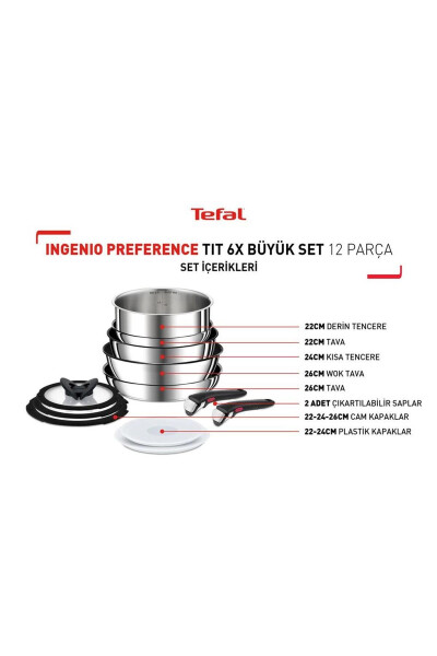 Ingenio Preference Titan 6x Katta Set 12 dona - 24