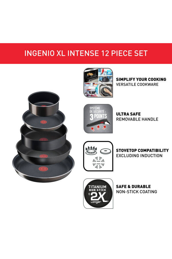 Ingenio Xl Intense Titanium 2x Большой набор 12 предметов - 5