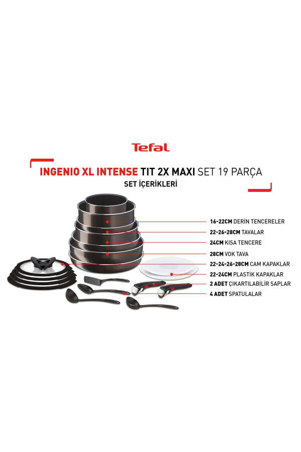 Ingenio Xl Intense Titanium 2x Maxi Set 19 Pieces - 6