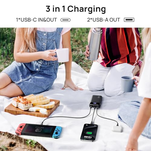 INIU Ko'chma zaryadlovchi qurilma, 22.5W 20000mAh USB C kirish & chiqish Power Bank tez zaryadlash, PD 3.0 + QC 4.0 LED displey Telefon batareya paketi iPhone 15 14 13 12 Pro Samsung S21 Google iPad planshet bilan mos keladi, va hokazo - 9