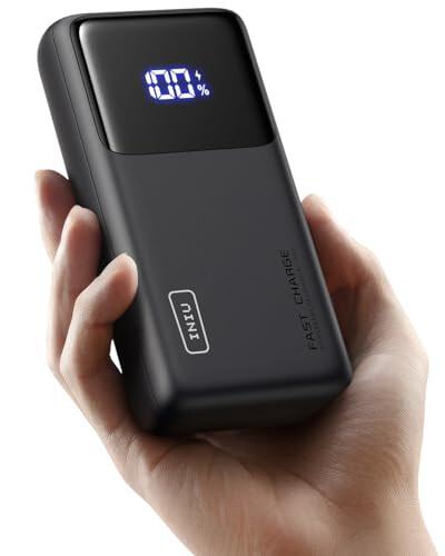 INIU Power Bank, 25000mAh 100W USB C Портативное зарядное устройство для ноутбука, быстрая зарядка PD QC с 3 выходами, внешний аккумулятор для ноутбука MacBook Dell XPS iPad планшета Steam Deck iPhone 15 14 13 Pro Samsung S22 и т. д. - 1