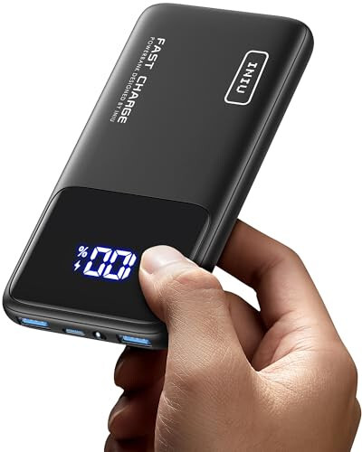 INIU Taşınabilir Şarj Cihazı, En İnce Hızlı Şarj 10000mAh USB C Giriş/Çıkış Power Bank, 22.5W PD3.0 QC4+ Pil Paketi, iPhone 15 14 13 12 11 Pro Samsung S22 S21 Google AirPods iPad İçin Taşınabilir Telefon Şarj Cihazı - 1