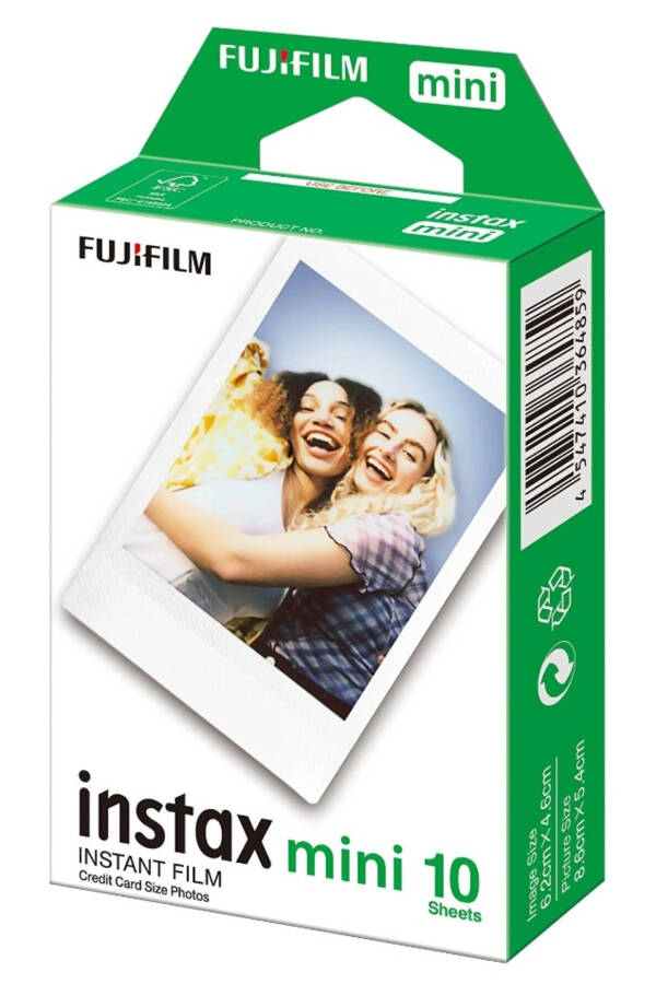 Instax Mini 12 Fotoğraf Makinesi - 10'lu Film - Simli Pleksi Kılıf Ve Mıknatıslı Çerçeve Seti 2 Mavi - 16