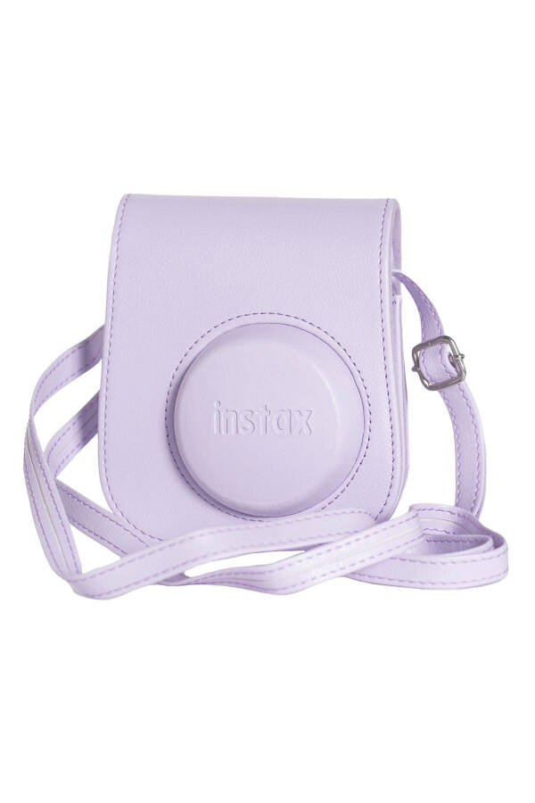 Instax mini 12 Lilac Camera - 10 Pack Film - Mini Album and Leather Case Set - 2