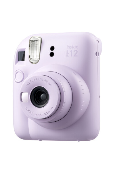 Instax mini 12 Lilac Camera - 10 Pack Film - Mini Album and Leather Case Set - 5