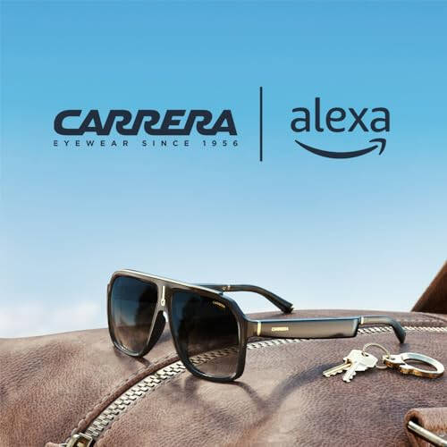 Интеллектуальные очки Carrera с Alexa | Интеллектуальные аудио очки | Черные оправы Cruiser с градиентными линзами для солнцезащитных очков | Navigator - 1