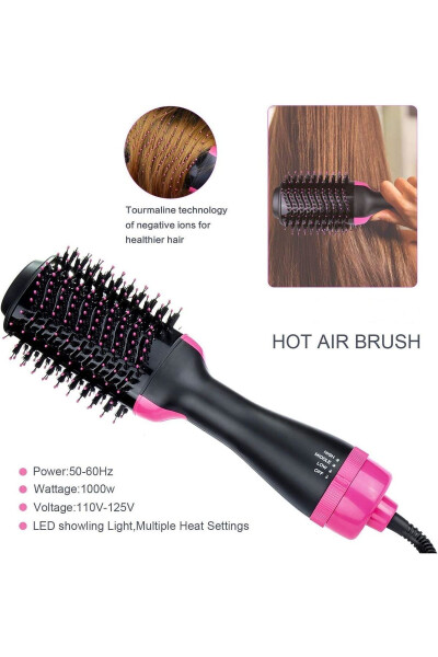 Ionic ceramic electric hair straightener brush - 1