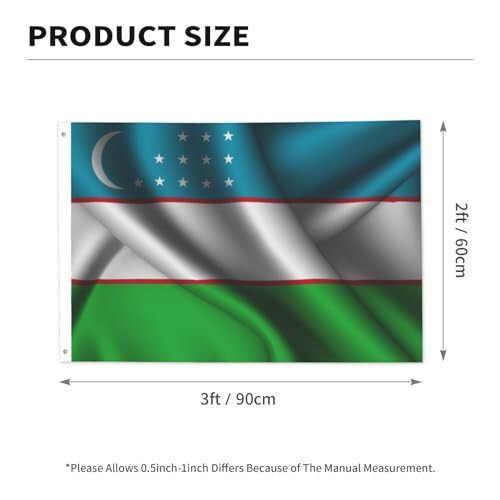 Ipak Uslubidagi O'zbekiston Bayrog'i Bayroqlari 2x3 Tashqi Banner Jonli Ranglar Ikki Tomonlama Bayroq Polyester Bayroqlari Tashqi Ayvon Maysazor Dekor Bayroqlari - 6