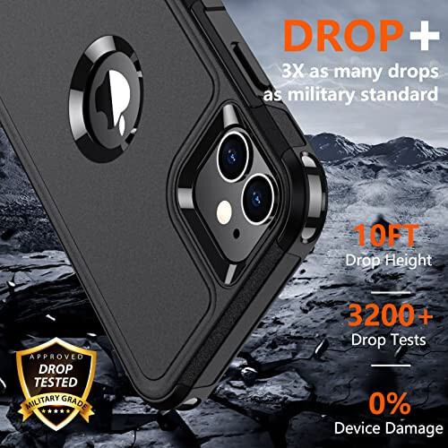 iPhone 11 Case, Military Drop Proof, Black - 10