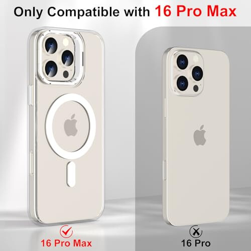 iPhone 16 Pro Max Case Magnetic Kickstand & Screen Protector - 6