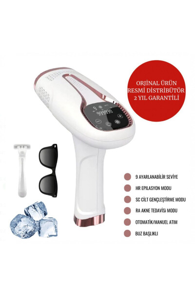 IPL Ice Laser Hair Removal 999,999 Shots Automatic/Manual Touchscreen Painless Body Face Device - 1