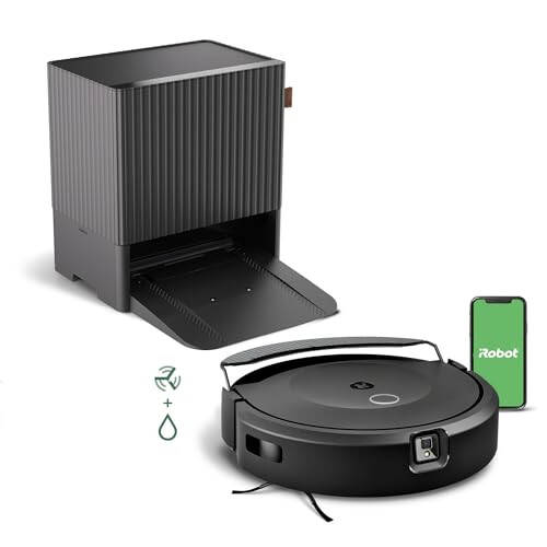 iRobot Roomba Combo 10 Max Robot Vacuum and Mop + AutoWash Dock (x0850) - Multi-Functional Base, Refills Bin, Washes & Dries It's Mop Pad, Self-Emptying, Auto-Retract Mop Pad, Avoids Obstacles - 1