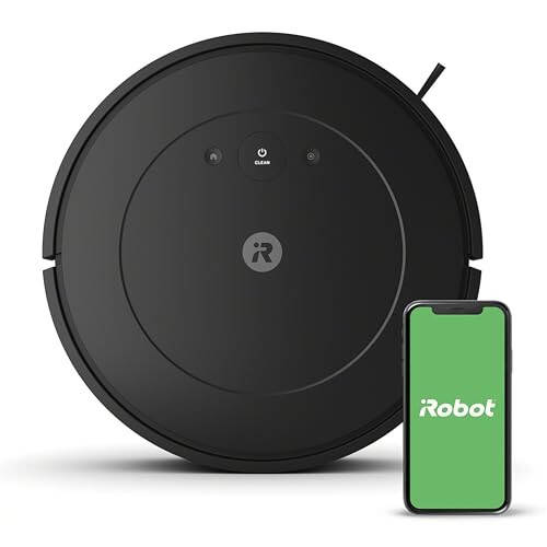 iRobot Roomba Vac Robot Vacuum (Q011) - Power-Lifting Suction, Alexa, Quieter Cleaning Mode, Multi-Surface Cleaning, Cleans in Neat Rows, Easy to use, Self-Charging - 1