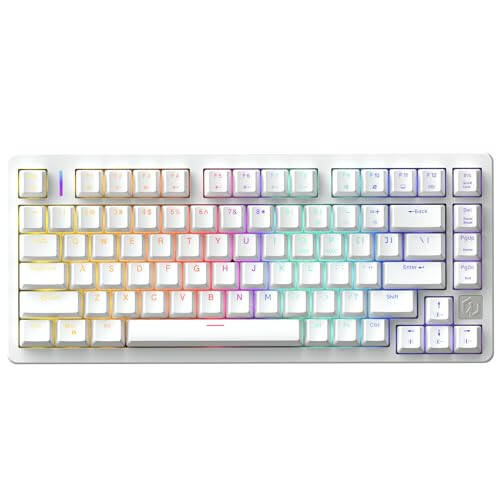 IROK ND75 Tezkor Triggeri Magnitli Kalitcha Mekanik Klaviatura TKL 75% Issiq almashtiriladigan RGB Orqa Yoritilishli Dasturlash mumkin bo'lgan Simli O'yin Klaviaturasi Win/Mac Gamer uchun - Oq - 1