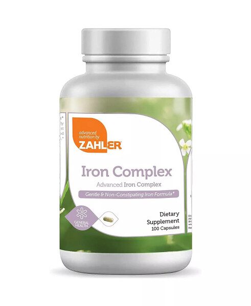 Iron Complex Vitamin with Ferrochel - 100 Capsules No Color - 1