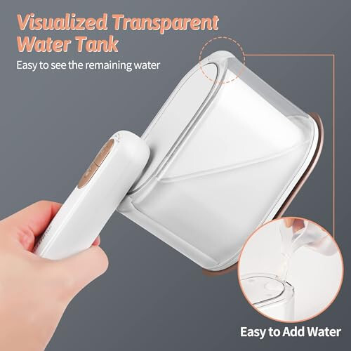 iRUNTEK Steamer for Clothes, Steamer and Iron 2 in 1, 30s Fast Heat-up, 1000W Strong Penetrating Steam, Removes Wrinkle, Portable Handheld Garment Steamer for Home and Travel, White - 9