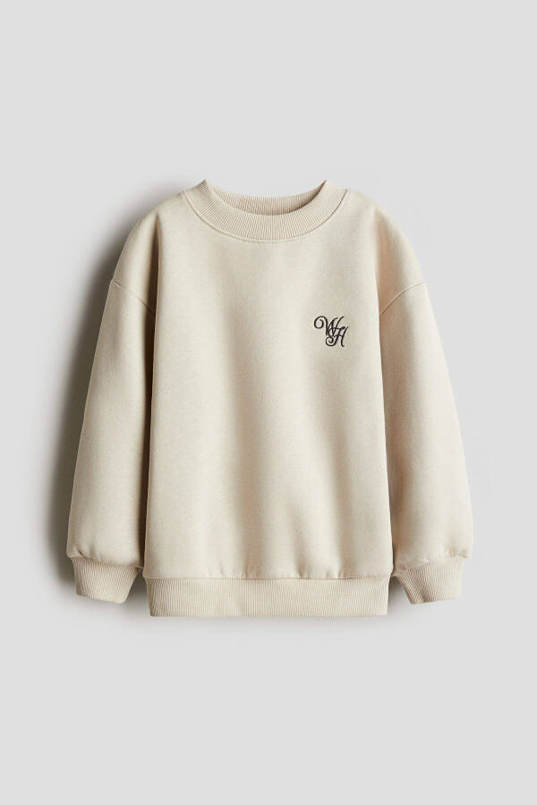 İşleme Detaylı Sweatshirt - 1