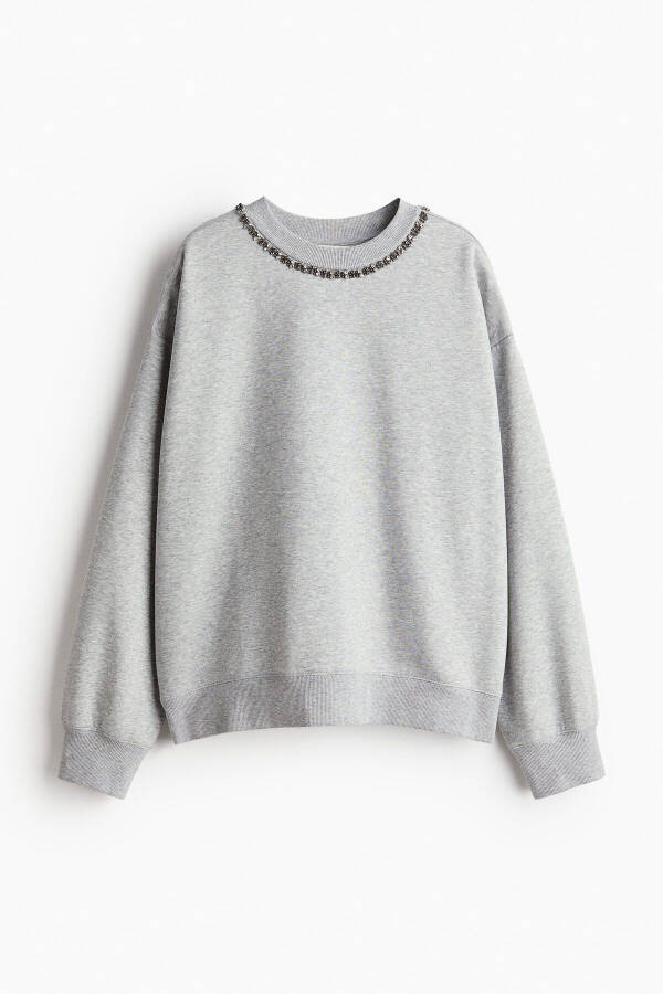 İşlemeli Sweatshirt - 4