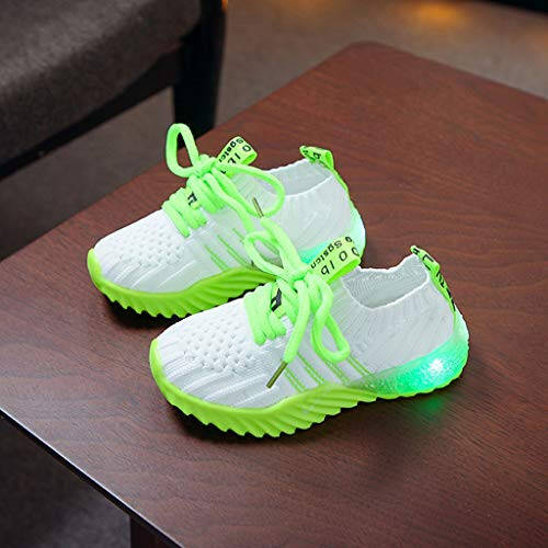 IWIHMIV Kid Luminous Walking Shoes Lightweight Casual Sport Athletic Running Shoes for Boys Girls Comfy Walking Shoes - 2