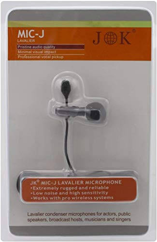 J K Pro Lavalier Yaka Mikrofoni MIC-J 044 Sennheiser Simsiz Transmitteri bilan mos keladi - Omni-Directional Kondensator Mikrofon - 4