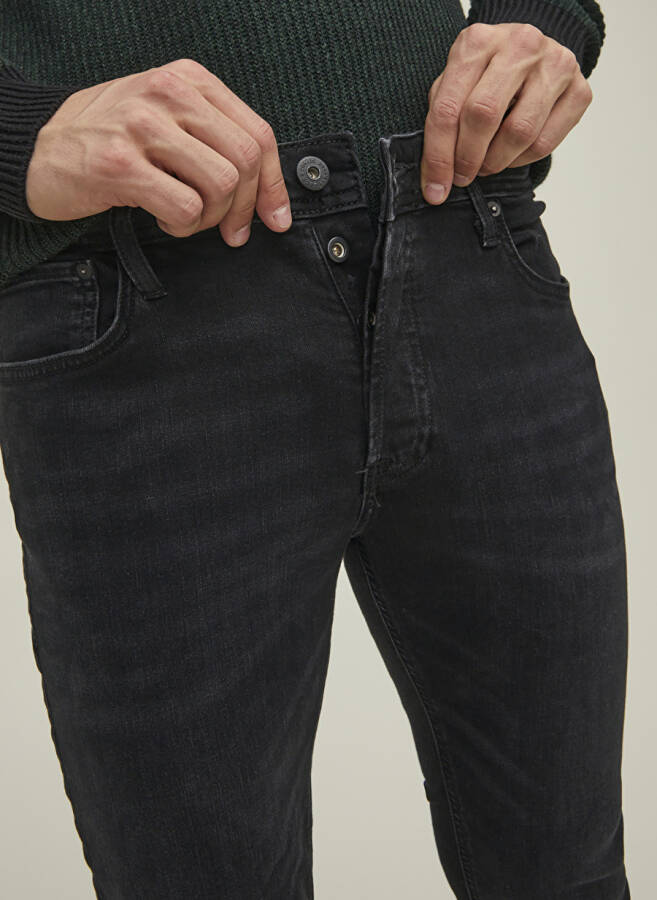 Jack & Jones 12202099_JJITIM JJORIGINAL CJ 789 N Siyah Erkek Normal Bel Slim Straight Denim Pantolon - 2